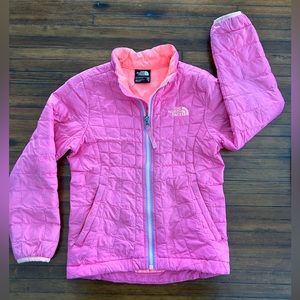 The North Face Thermoball Girl Sz XXS (5) Nylon Lightweight Puff Jacket Pink